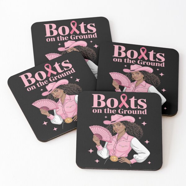 Item preview, Boots On The Ground Pink Cowgirl Breast Cancer designed and sold by KingsLife1994.