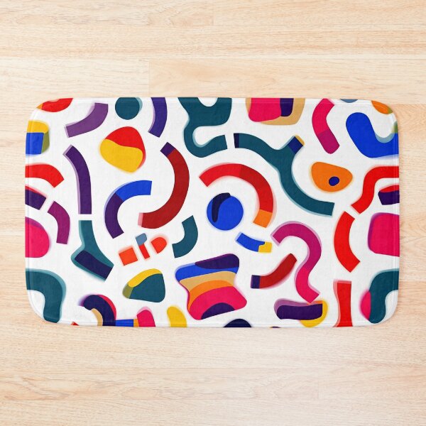 Item preview, Memphis Squiggle Block Scatter 4 designed and sold by Tom-Johnson.