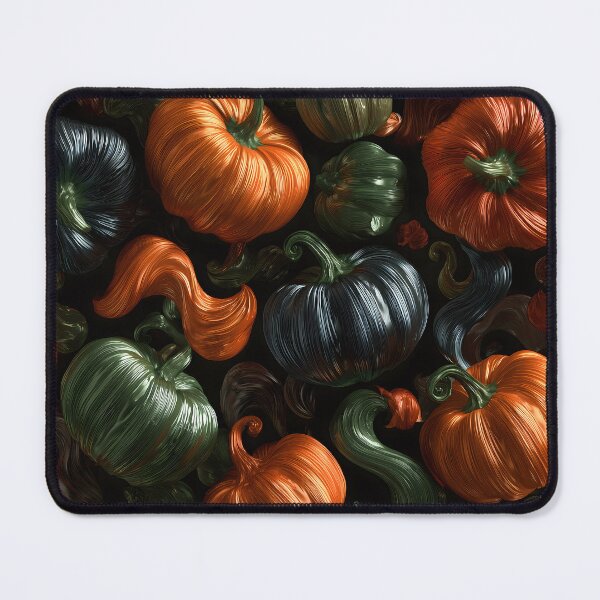 Item preview, Futuristic Metallic Pumpkins | Retro Sci-Fi Halloween Wall Art & Decor 1 designed and sold by Velvetcosmonova.