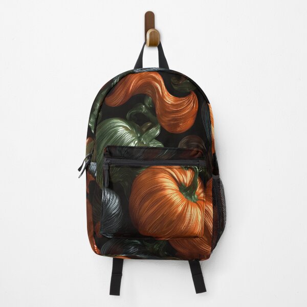 Item preview, Futuristic Metallic Pumpkins | Retro Sci-Fi Halloween Wall Art & Decor 1 designed and sold by Velvetcosmonova.