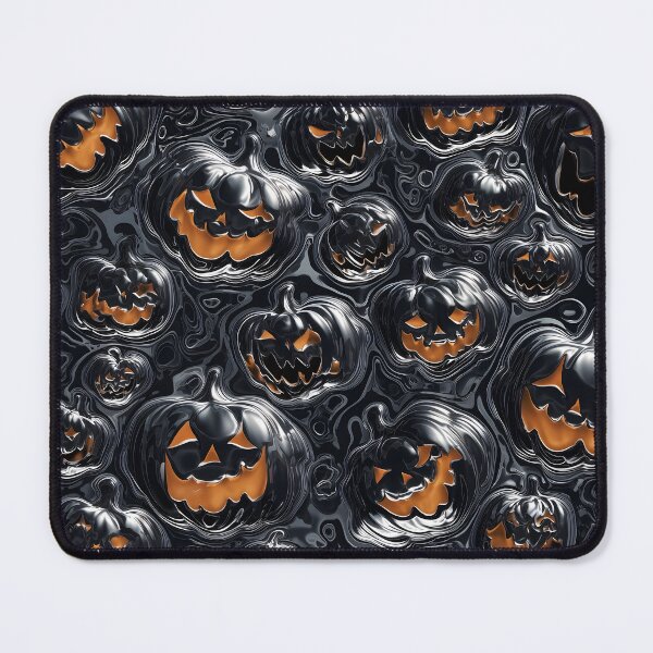 Item preview, Futuristic Metallic Pumpkins | Retro Sci-Fi Halloween Wall Art & Decor 3 designed and sold by Velvetcosmonova.