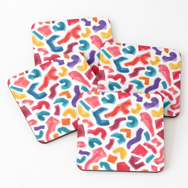 Item preview, Memphis Squiggle Block Scatter 5 designed and sold by Tom-Johnson.