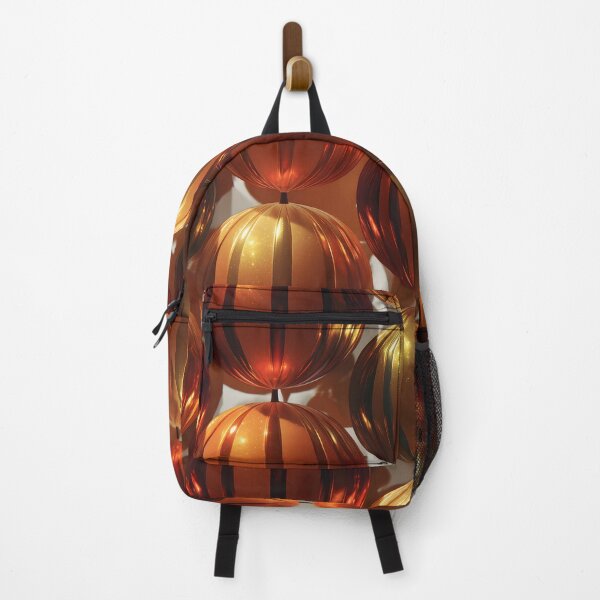 Item preview, Futuristic Metallic Pumpkins | Retro Sci-Fi Halloween Wall Art & Decor 6 designed and sold by Velvetcosmonova.