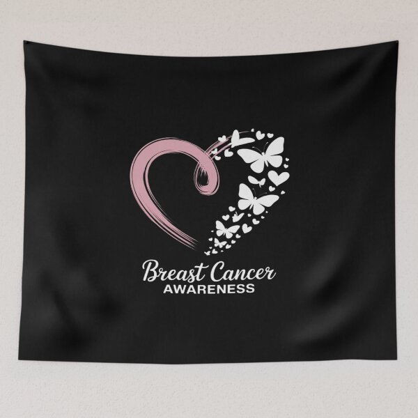 Item preview, Breast Cancer Awareness Month Pink Ribbon Butterfly Heart designed and sold by KingsLife1994.