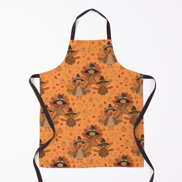 Item preview, Thanksgiving Turkeys with Hats Naive Illustration | Warm Autumn Colors designed and sold by UnhingedBird.