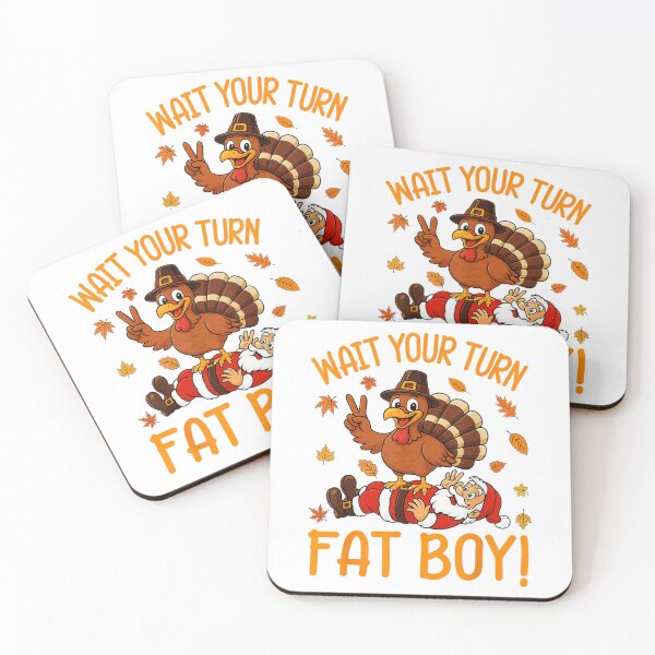 Item preview, Wait Your Turn Funny Thanksgiving Turkey Santa Christmas designed and sold by Ernieaustin.