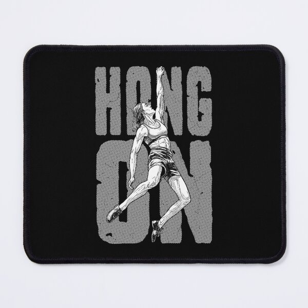 Item preview, Rock Climbing Hang On Climber Woman Free Solo Climbers Quote designed and sold by GrandeDuc.