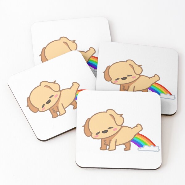 Item preview, Funny Baldy Dog With A Rainbow Pee designed and sold by BaldyBogBog.