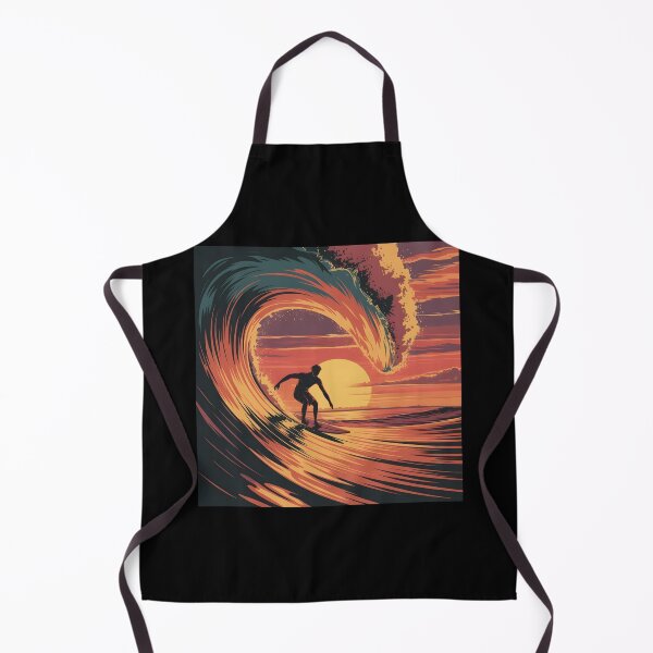 Item preview, Surfer Sunset Wave Art designed and sold by 404wearpl.