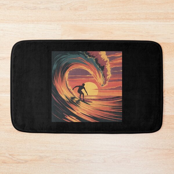 Item preview, Surfer Sunset Wave Art designed and sold by 404wearpl.