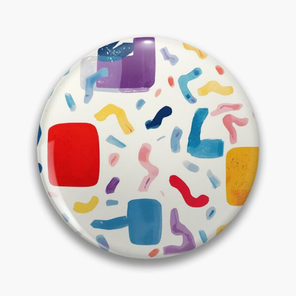 Item preview, Memphis Squiggle Block Scatter 7 designed and sold by Tom-Johnson.