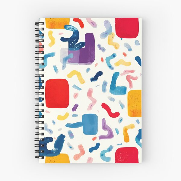 Item preview, Memphis Squiggle Block Scatter 7 designed and sold by Tom-Johnson.