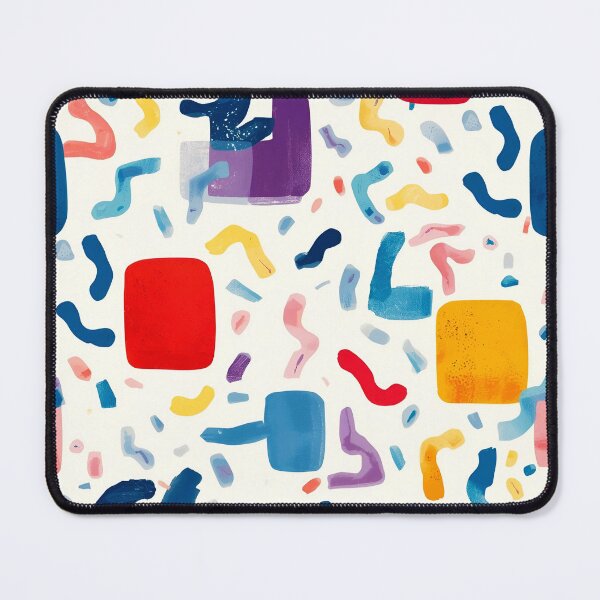 Item preview, Memphis Squiggle Block Scatter 7 designed and sold by Tom-Johnson.