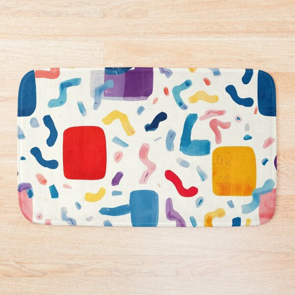 Item preview, Memphis Squiggle Block Scatter 7 designed and sold by Tom-Johnson.