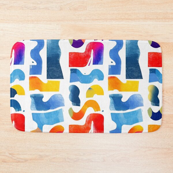 Item preview, Memphis Squiggle Block Scatter 9 designed and sold by Tom-Johnson.