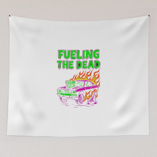 Item preview, Fueling the Dead – Undead Hot Rod - Skeleton Racer Halloween Classic T-Shirt designed and sold by inkfluenceart.