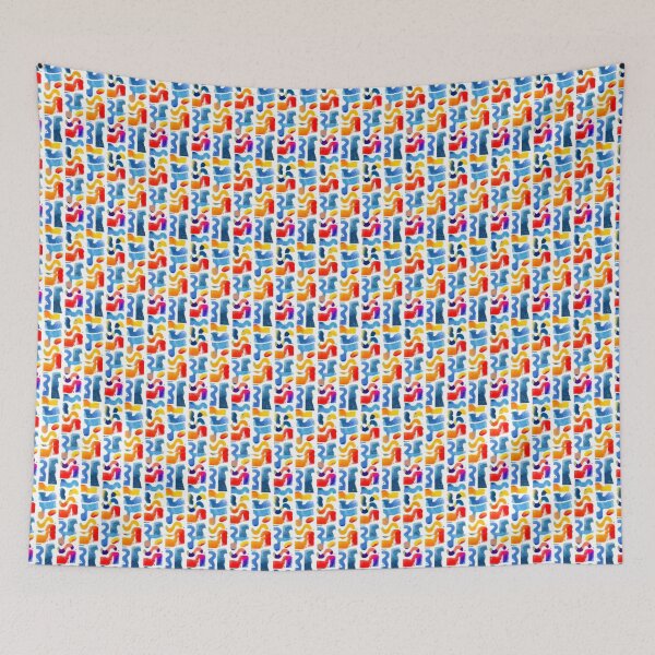 Item preview, Memphis Squiggle Block Scatter 10 designed and sold by Tom-Johnson.