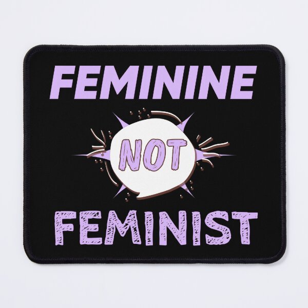 Item preview, Feminine Not Feminist – Bold Statement Typography designed and sold by SidTastic .