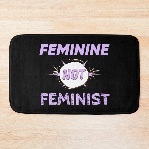 Item preview, Feminine Not Feminist – Bold Statement Typography designed and sold by SidTastic .