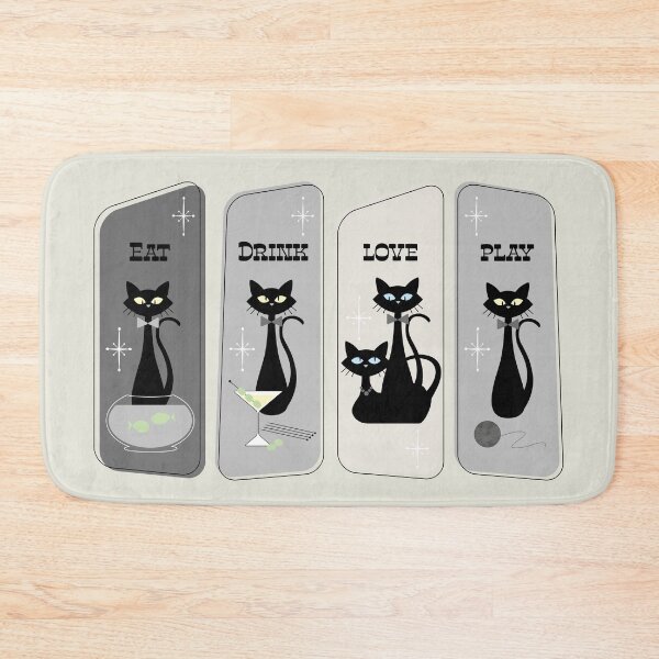 Item preview, Retro Cats Basic Needs designed and sold by ZandraCalif.
