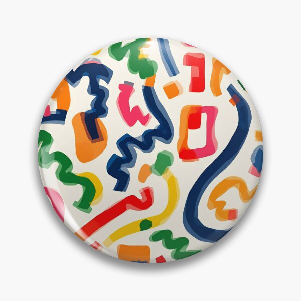 Item preview, Memphis Squiggle Block Scatter 11 designed and sold by Tom-Johnson.