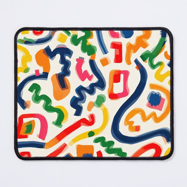 Item preview, Memphis Squiggle Block Scatter 11 designed and sold by Tom-Johnson.