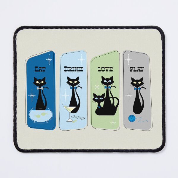 Item preview, Retro Cats Basic Needs designed and sold by ZandraCalif.