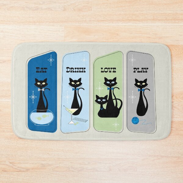 Item preview, Retro Cats Basic Needs designed and sold by ZandraCalif.