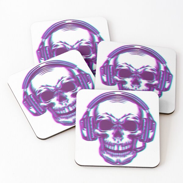 Item preview, Techno skull with headphones designed and sold by DKunic.