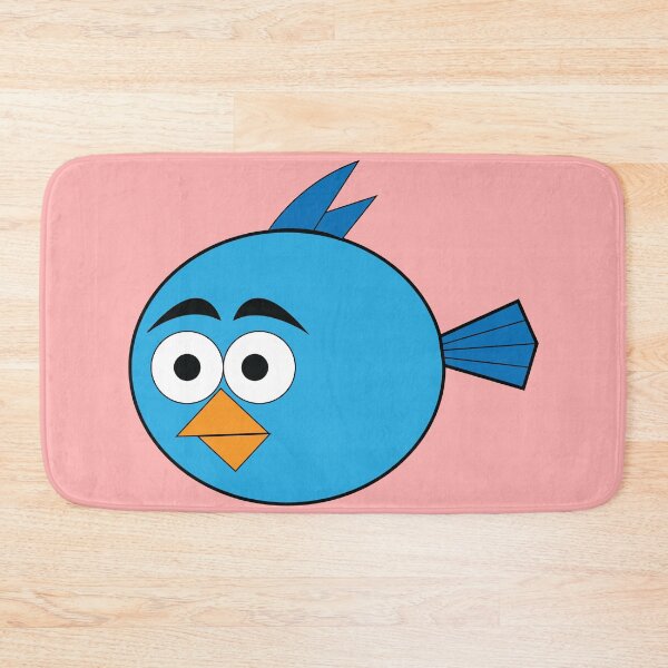 Item preview, Happy Round Blue Cartoon Fish | Cute Sea Life Kids' Graphic designed and sold by Abaseen.