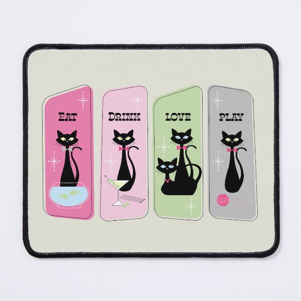 Item preview, Retro Cats Basic Needs designed and sold by ZandraCalif.