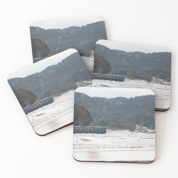 Item preview, Tren cruzando un paisaje nevado en Japón designed and sold by Derek Papesch.
