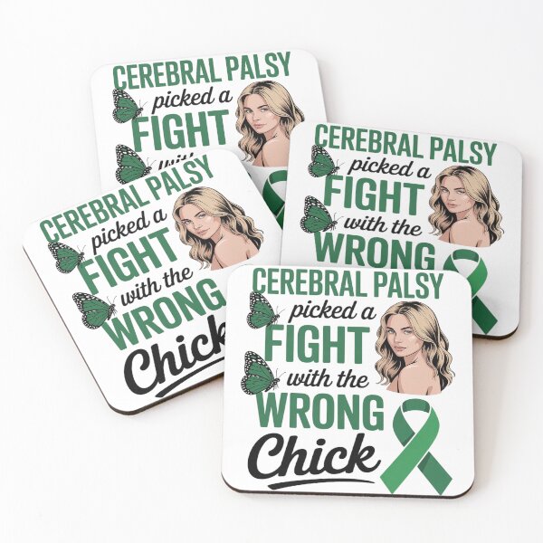 Item preview, Cerebral Palsy Awareness Fight Wrong Chick Cerebral Palsy designed and sold by BlackStars3Neon.