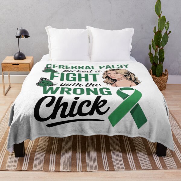 Item preview, Cerebral Palsy Awareness Fight Wrong Chick Cerebral Palsy designed and sold by BlackStars3Neon.