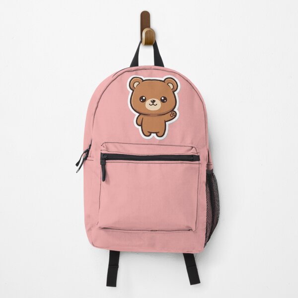 Item preview, Adorable Cute Brown Bear Waving Hello Kawaii Chibi Cartoon Animal Design designed and sold by bvdesignart.
