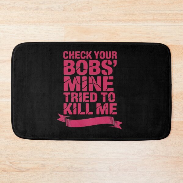 Item preview, Check Your Boobs Mine Tried To Kill Me Breast Cancer Women designed and sold by BlackStars3Neon.