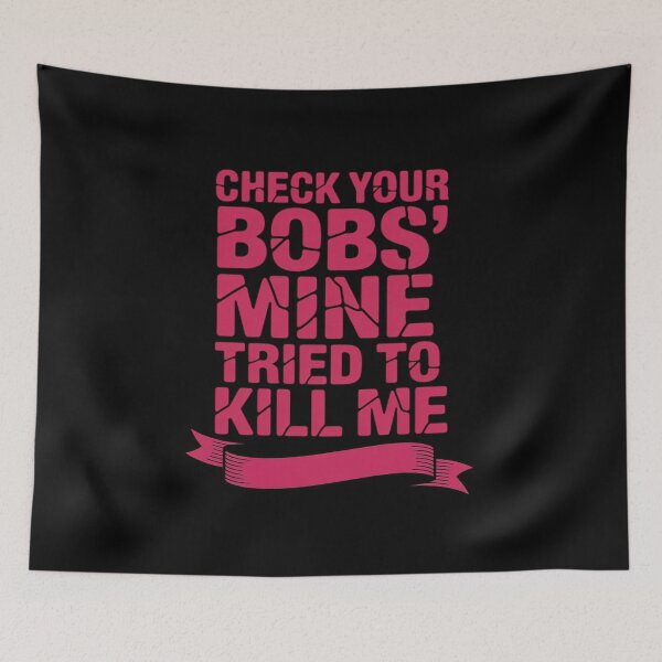 Item preview, Check Your Boobs Mine Tried To Kill Me Breast Cancer Women designed and sold by BlackStars3Neon.