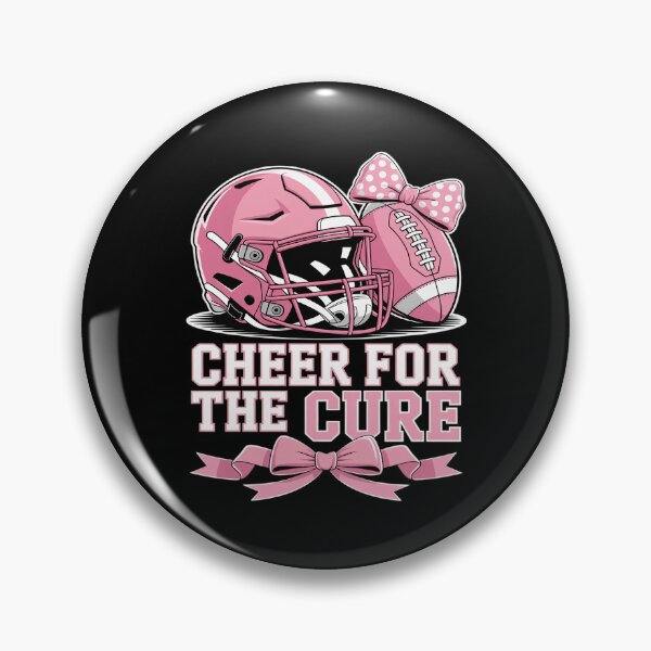Item preview, Cheer For Cure Football Breast Cancer Awareness Pink Ribbon designed and sold by BlackStars3Neon.