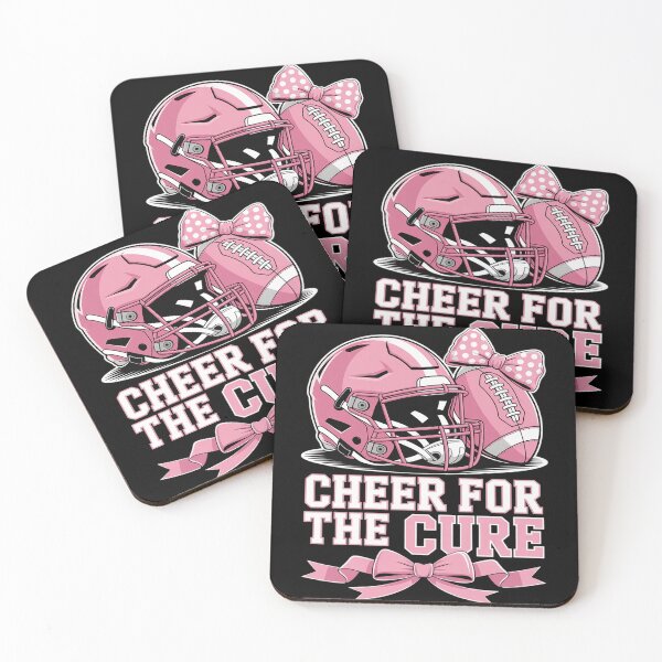 Item preview, Cheer For Cure Football Breast Cancer Awareness Pink Ribbon designed and sold by BlackStars3Neon.