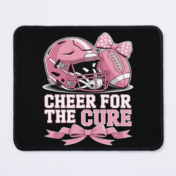 Item preview, Cheer For Cure Football Breast Cancer Awareness Pink Ribbon designed and sold by BlackStars3Neon.