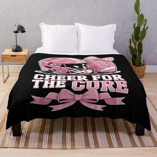 Item preview, Cheer For Cure Football Breast Cancer Awareness Pink Ribbon designed and sold by BlackStars3Neon.