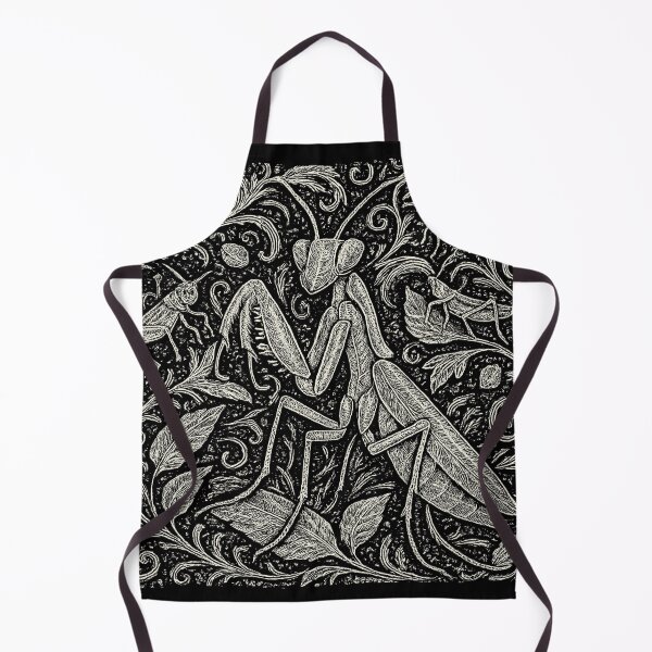 Item preview, Mantis And Crickets Nature Pattern Doodle designed and sold by EdvvinStudios.