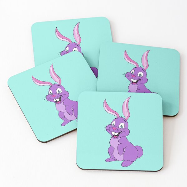 Item preview, Happy Purple Cartoon Rabbit | Cute Smiling Easter Bunny Kids' Art designed and sold by Abaseen.