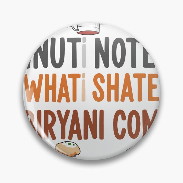 Item preview, Inuti Note Whati Shate Biryani Com Funny Indian Chef Food Pun designed and sold by banglalook.
