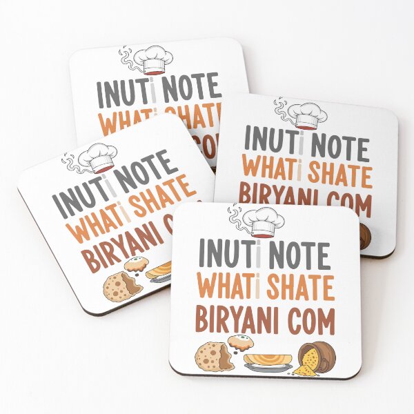 Item preview, Inuti Note Whati Shate Biryani Com Funny Indian Chef Food Pun designed and sold by banglalook.