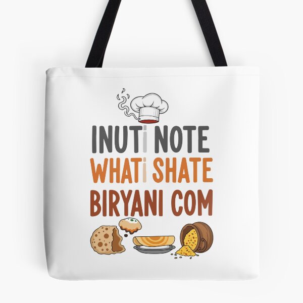 Item preview, Inuti Note Whati Shate Biryani Com Funny Indian Chef Food Pun designed and sold by banglalook.