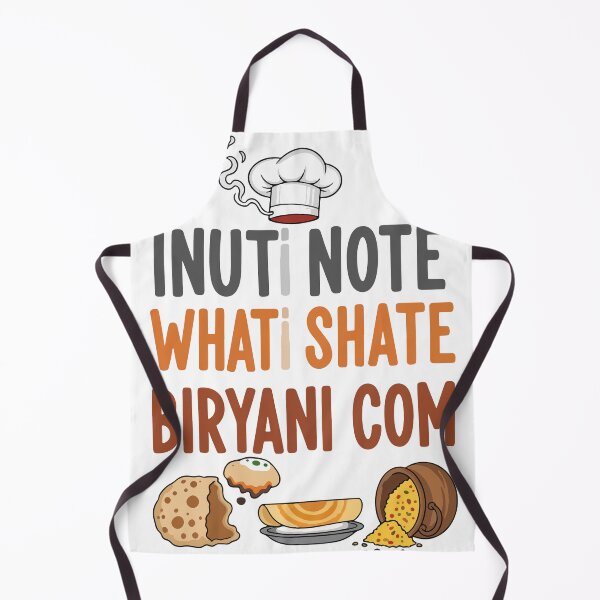 Item preview, Inuti Note Whati Shate Biryani Com Funny Indian Chef Food Pun designed and sold by banglalook.