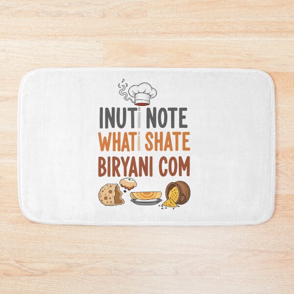 Item preview, Inuti Note Whati Shate Biryani Com Funny Indian Chef Food Pun designed and sold by banglalook.