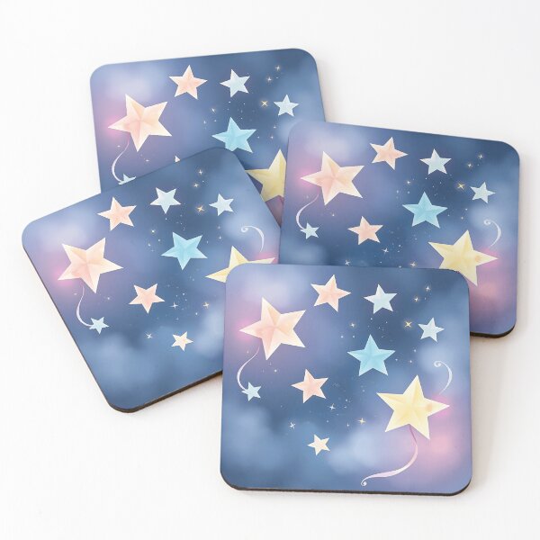 Item preview, Watercolor Stars with Flowing Comets designed and sold by sharon1210.