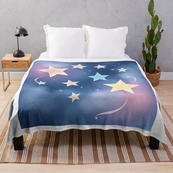 Item preview, Watercolor Stars with Flowing Comets designed and sold by sharon1210.